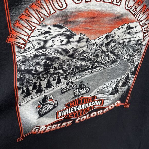 Vintage 90s Harley Davidson Engine Size Matters Black Shirt XXL Single Stich USA - Picture 14 of 16